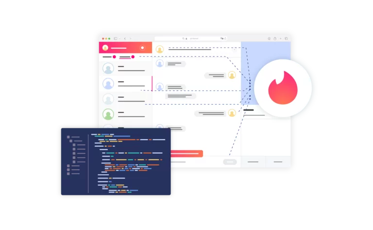 Illustration of scraping Tinder with Multilogin's built-in proxies for secure, undetectable data extraction.